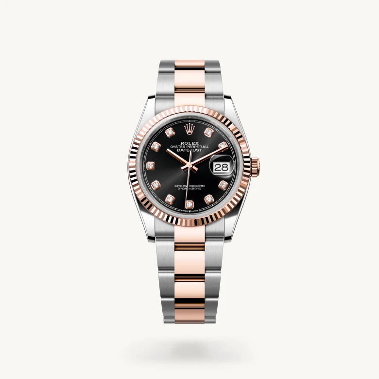 Rolex datejust in Everose Rolesor - combination of Oystersteel and Everose gold, M126231-0020* - Watches of Switzerland