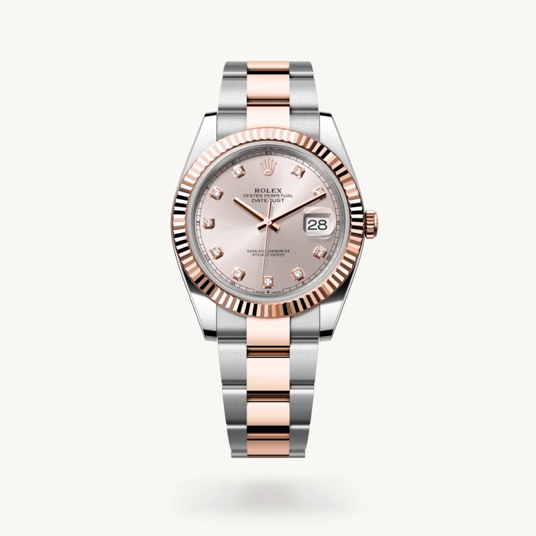 Rolex datejust in Everose Rolesor - combination of Oystersteel and Everose gold, M126331-0007* - Watches of Switzerland