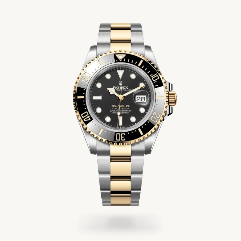 Rolex sea-dweller in Yellow Rolesor - combination of Oystersteel and yellow gold, M126603-0001* - Watches of Switzerland