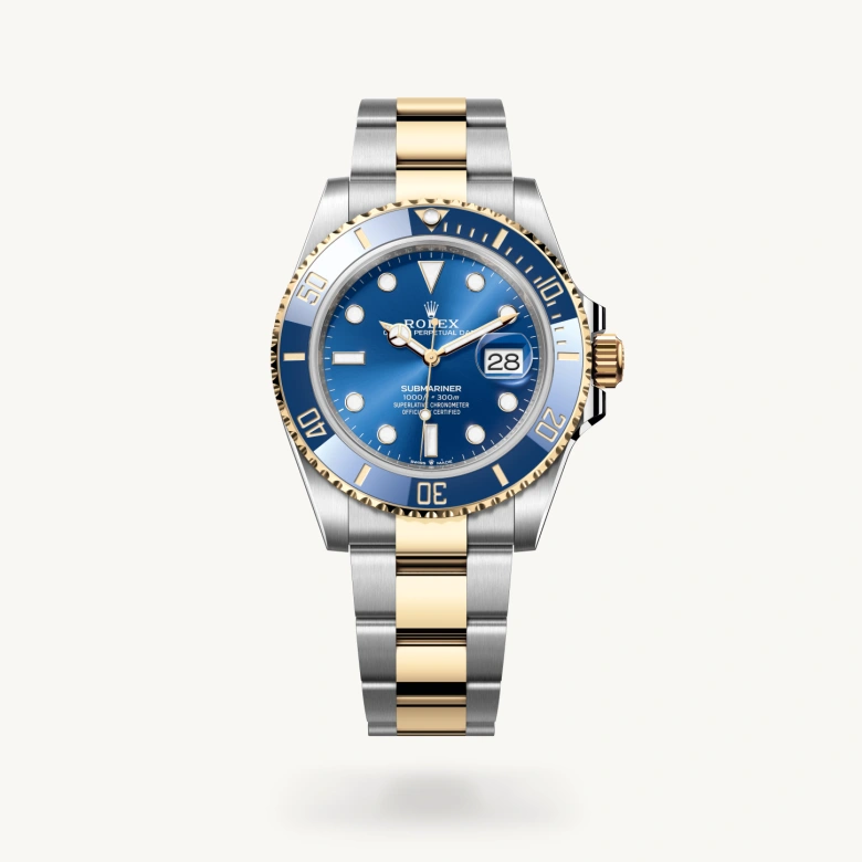 Rolex submariner in Yellow Rolesor - combination of Oystersteel and yellow gold, M126613LB-0002* - Watches of Switzerland