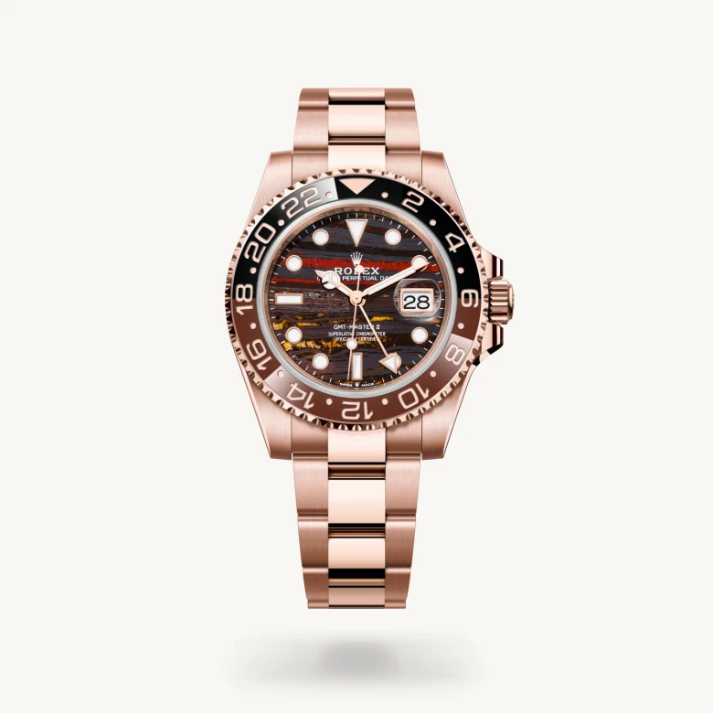 Rolex gmt-master ii in 18 ct Everose gold, M126715CHNR-0002* - Watches of Switzerland