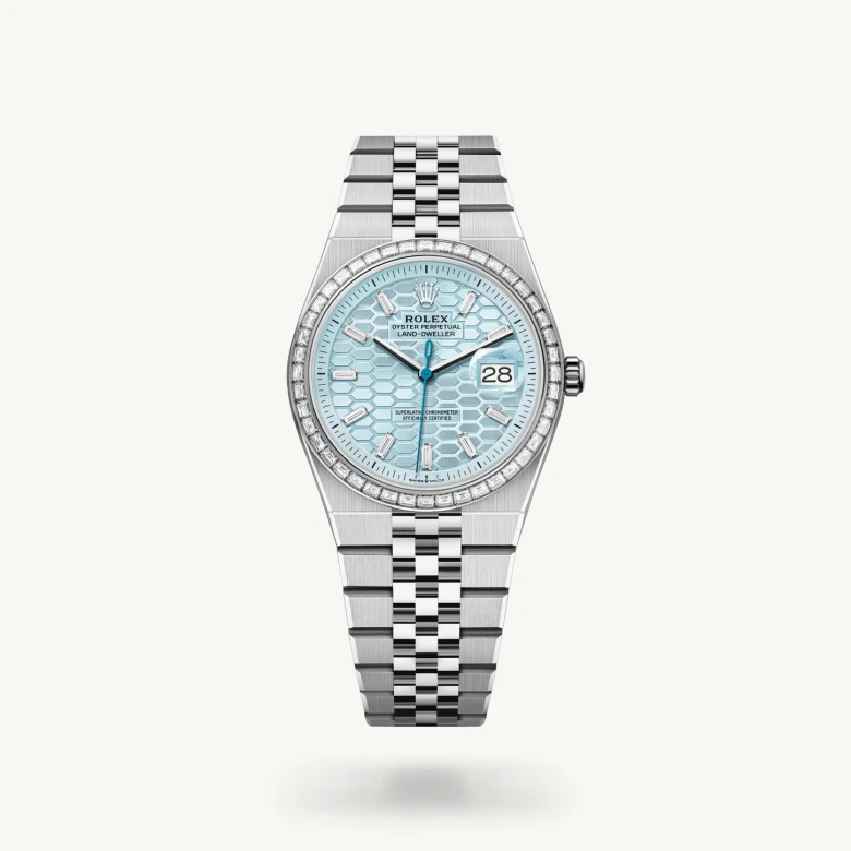 Rolex land-dweller in Platinum, M127286TBR-0001* - Watches of Switzerland