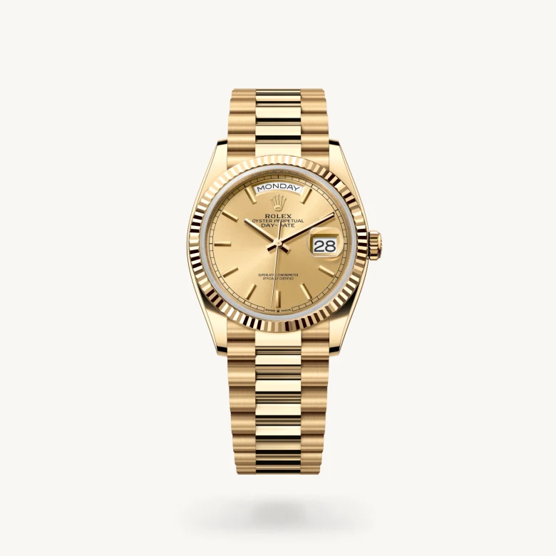 Rolex day-date in 18 ct yellow gold, M128238-0045* - Watches of Switzerland