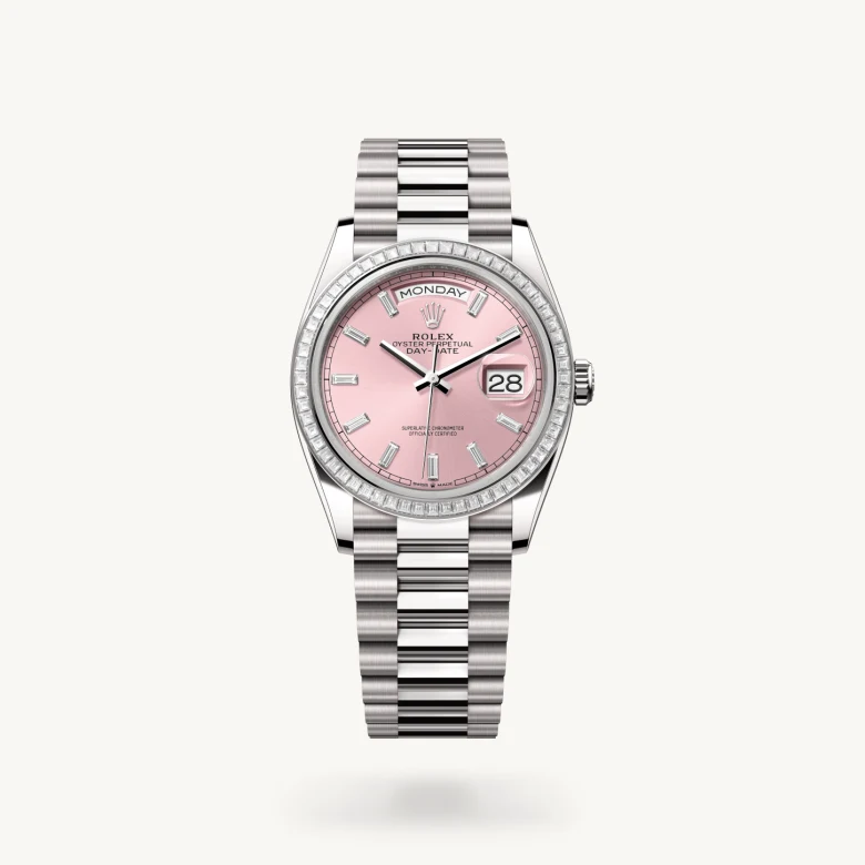 Rolex day-date in 18 ct white gold, M128399TBR-0029* - Watches of Switzerland