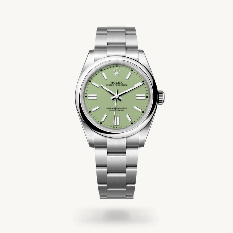 Rolex oyster perpetual in Oystersteel, M134300-0006* - Watches of Switzerland
