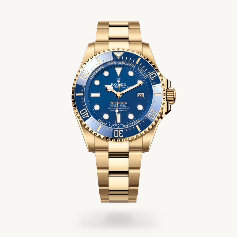 Rolex deepsea in 18 ct yellow gold, M136668LB-0001* - Watches of Switzerland