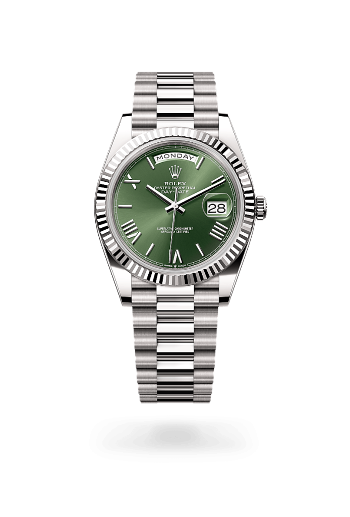 Rolex day-date in 18 ct white gold, M228239-0033* - Watches of Switzerland