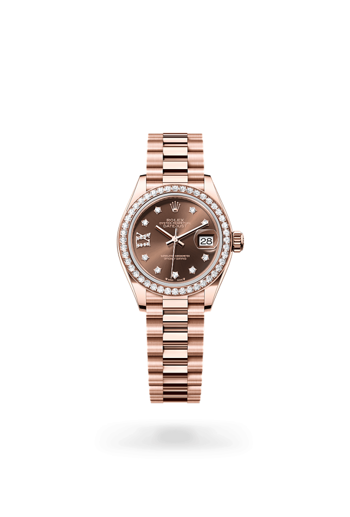 Rolex lady-datejust in 18 ct Everose gold, M279135RBR-0001* - Watches of Switzerland