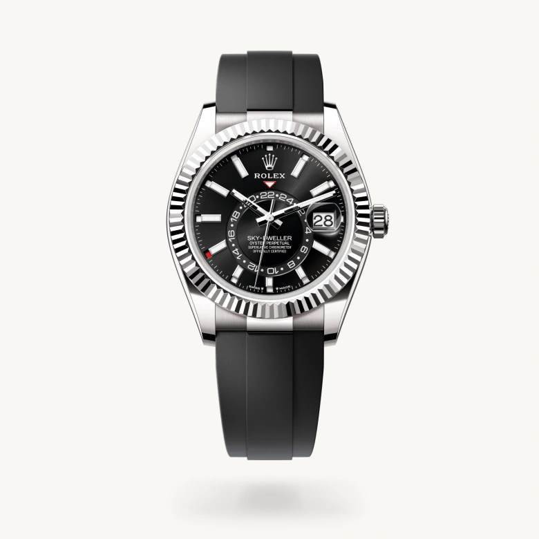 Rolex sky-dweller in Flexible metal blades overmoulded with high-performance elastomer, M336239-0002* - Watches of Switzerland