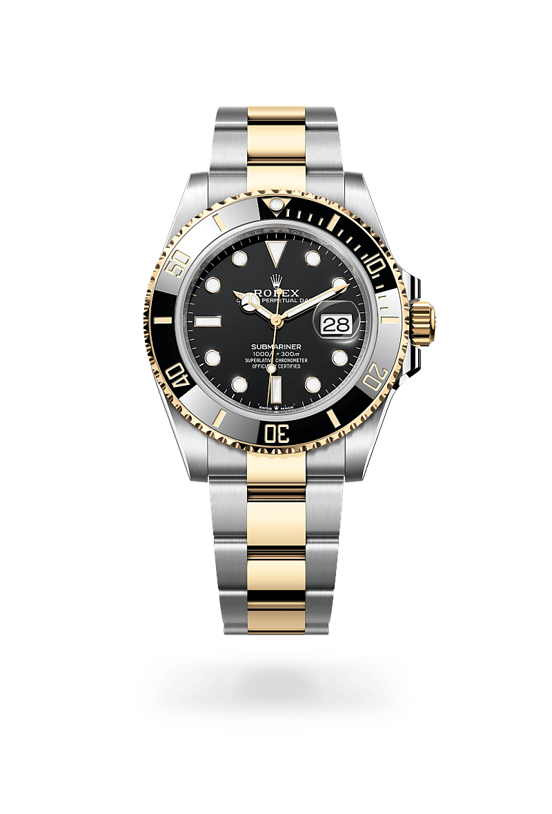 Rolex submariner in Yellow Rolesor - combination of Oystersteel and yellow gold, M126613LN-0002* - Watches of Switzerland